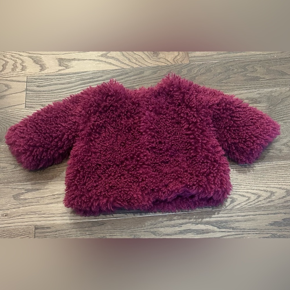 Janie and Jack Teddy Fur Jacket 18-24 Months Winter 2023 Faux Fur Coat Like New